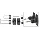 Universal speaker bracket black