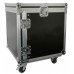 10U 19 rack case with wheels