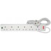 6 gang 13A extension lead with surge protection, 2.0m, Blister