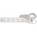 6 gang 13A extension lead with surge protection, 5.0m