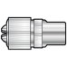 BA13 Nickel plated precision coaxial plug - bulk