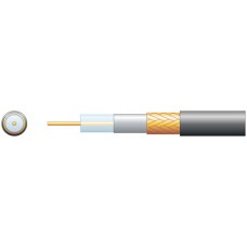 Eco RG6 Air Spaced PE Coaxial Cable with CCA Braid - 100m Black