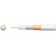 Eco RG6 Air Spaced PE Coaxial Cable with CCA Braid - 100m White