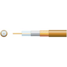 Eco RG6 Air Spaced PE Coaxial Cable with CCA Braid - 100m Brown