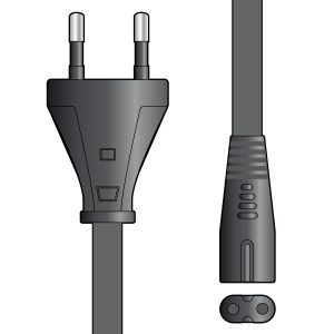 Cavo di Alimentazione Mains Power Leads EU 2 Pin Plug - Figure 8 111.025EU