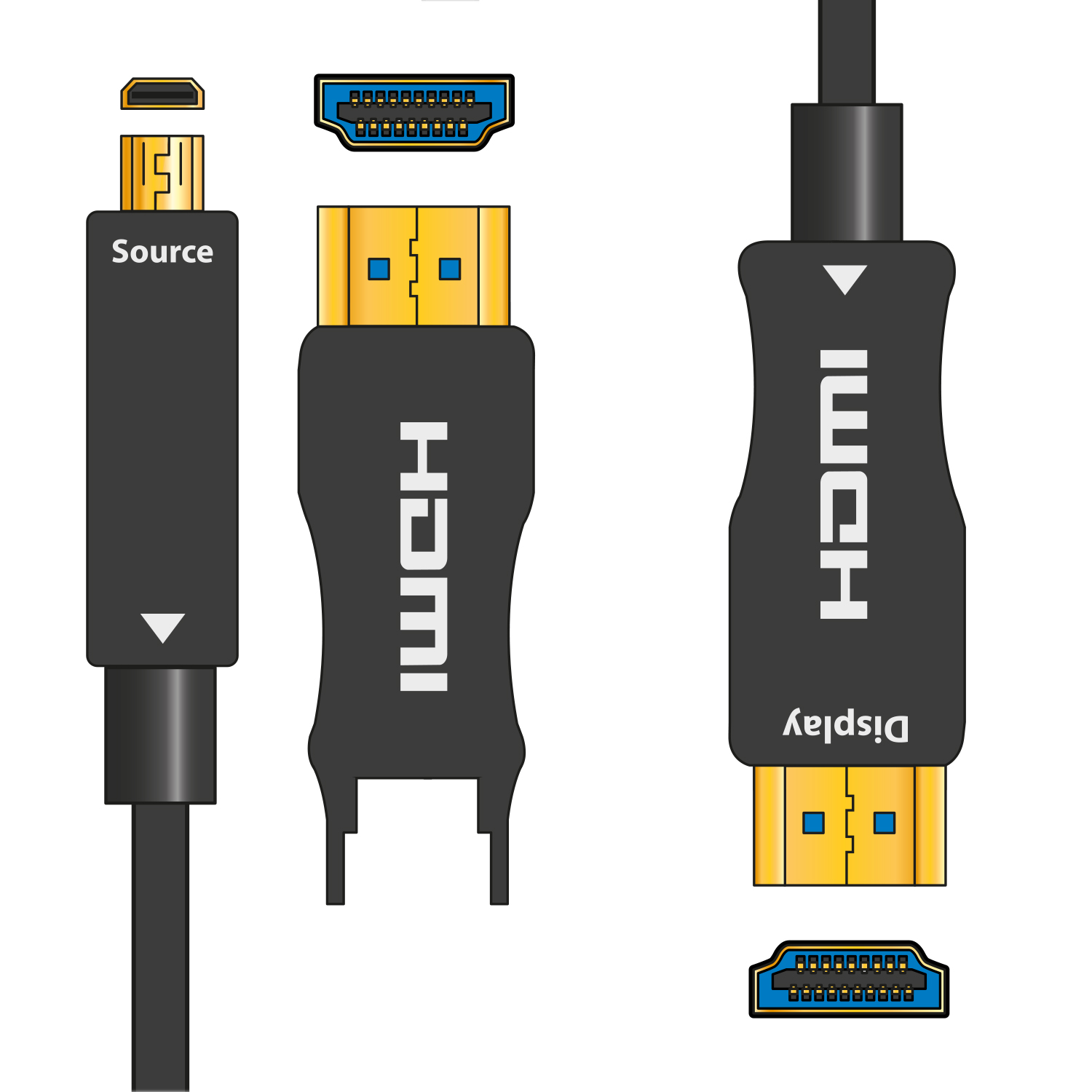 Cavo HDMI 4K UHD in Fibra Ottica con Spina Staccabile - 10m 112.289UK