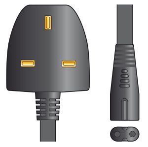 Cavo di Alimentazione Mains Power Leads UK Plug - Figure 8 3A 575W 114.033UK