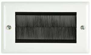 Placca a Muro Doppia con Spazzole AV:Link 123.273UK