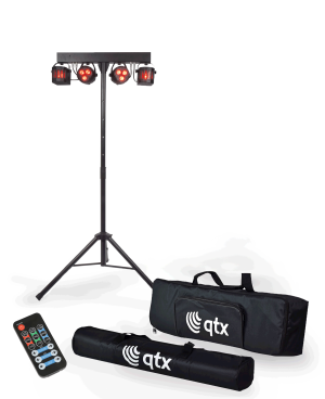 QTX Recharge DJ: LED Derby & PAR Bar con Treppiede 12W 151.547UK