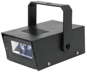 Mini LED Strobe QTX - Strobo a Batteria con Montaggio Regolabile 152.936UK