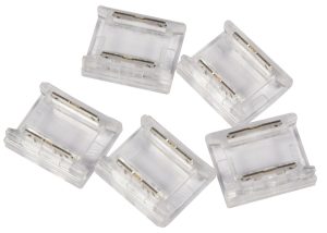 Connettori per Striscia LED COB Monocolore 10mm Senza Saldatura - Confezione da 5 156.655UK