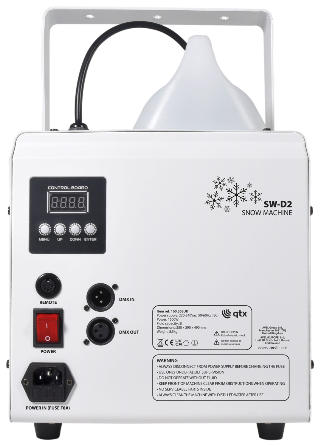 Macchina Neve Digitale SW-D2 1500W - QTX 160.568UK - immagine 3