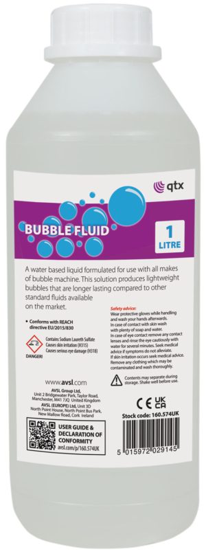 Liquido per Bolle QTX Bubble Fluid 160.574UK