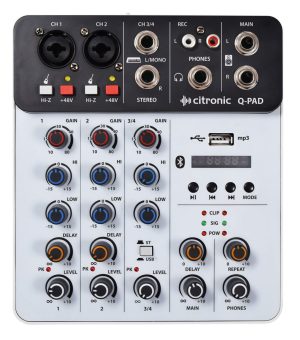 Q-PAD Mini Mixer con USB/BT e Interfaccia Audio 170.814UK