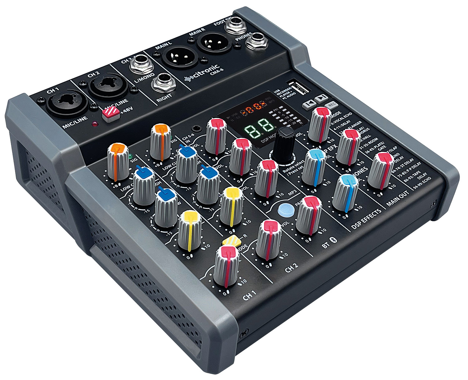 Mixer Compatti Citronic CMA-series con DSP, USB e Bluetooth 5W 170.862UK - immagine 2