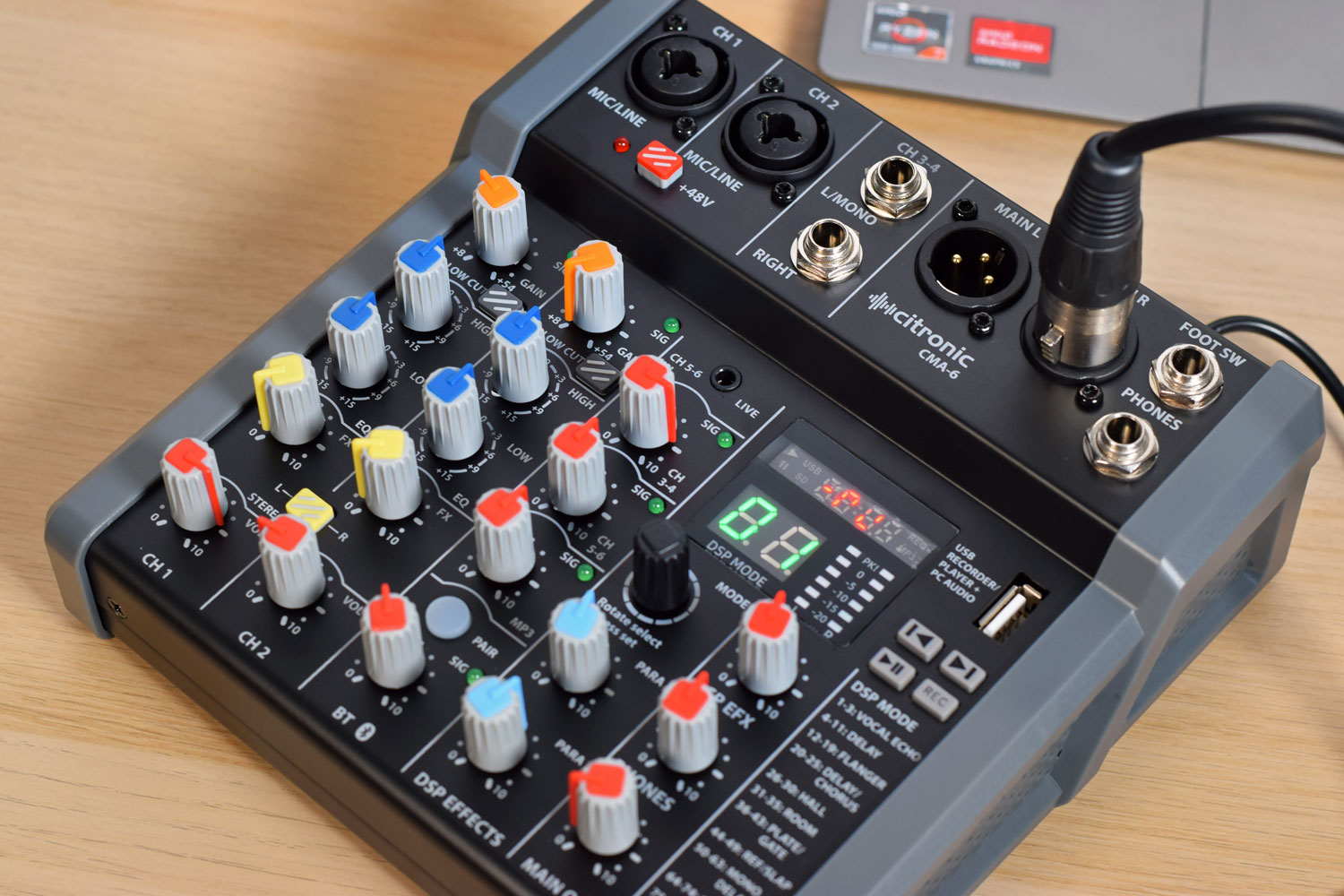 Mixer Compatti Citronic CMA-series con DSP, USB e Bluetooth 5W 170.862UK - immagine 9