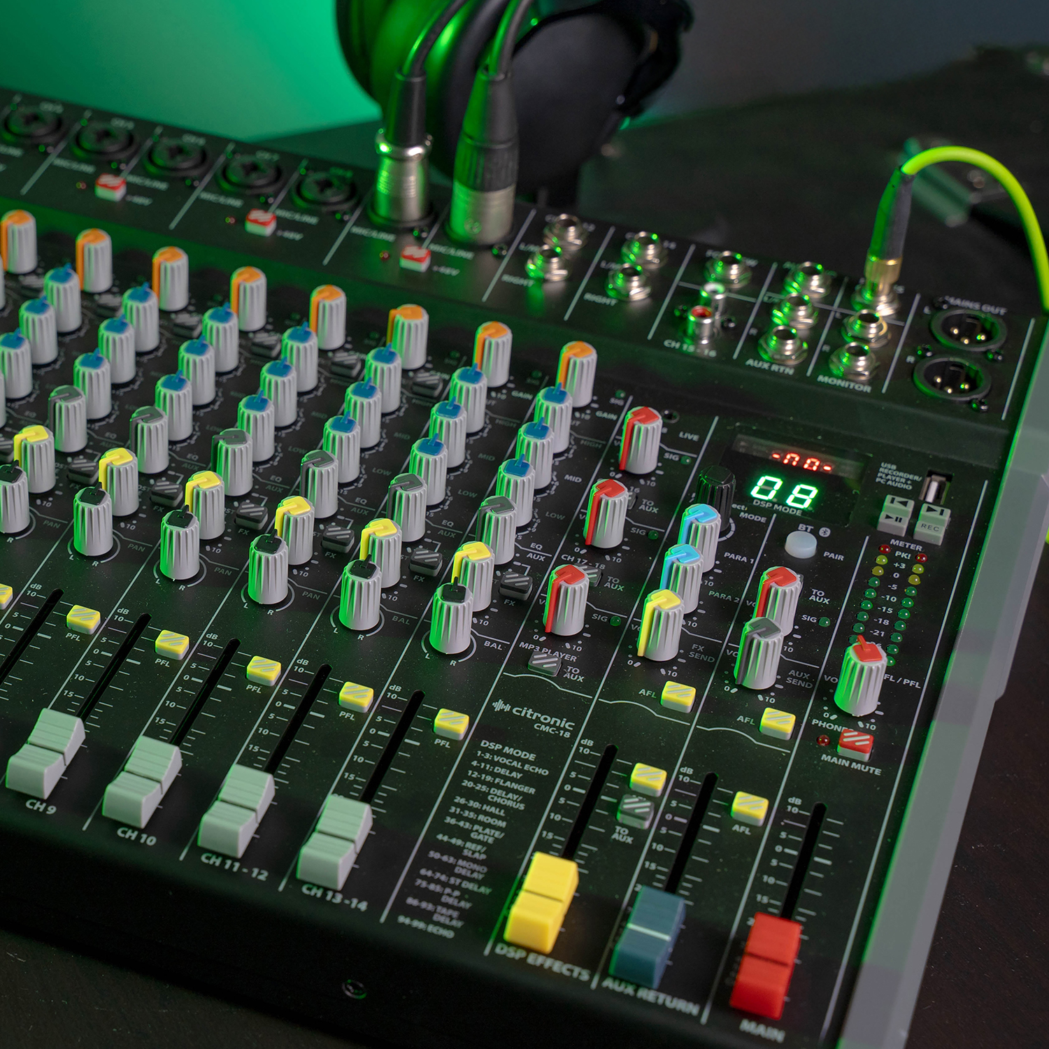 Citronic CMC-series Mixing Consoles DSP & USB/PC/BT Player 170.944UK - immagine 8