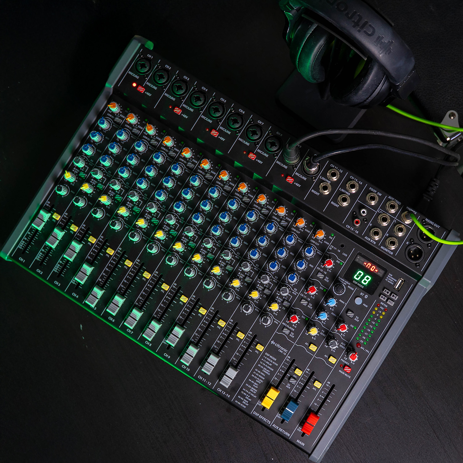 Citronic CMC-series Mixing Consoles DSP & USB/PC/BT Player 170.944UK - immagine 6