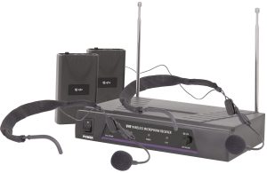 Sistema Wireless VHF con Microfono a Collare Doppio - QTX 171.818UK
