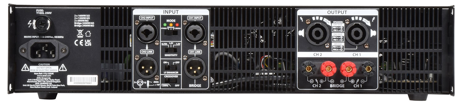 Amplificatori di Potenza Ibridi Class-H - Citronic 800W 172.132UK - immagine 2