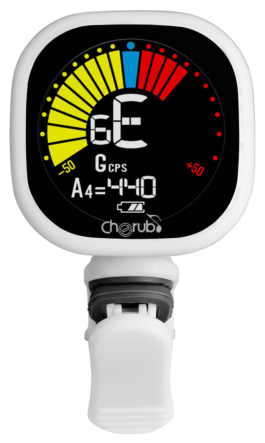 Accordatore Cherub WST-675 LiPo CAB Tuner Bianco 172.302UK