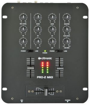 Citronic DJ Mixer 2 Channel PRO-2 MKII 172.752UK