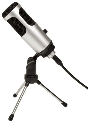 Microfono a Condensatore USB con Supporto - Citronic 173.634UK