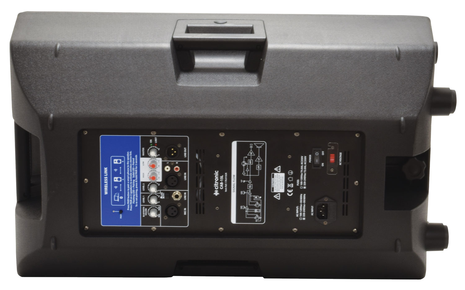 CAB Series Active Cabinets With BT Link - Diffusori Attivi Citronic 350W 178.015UK - immagine 10