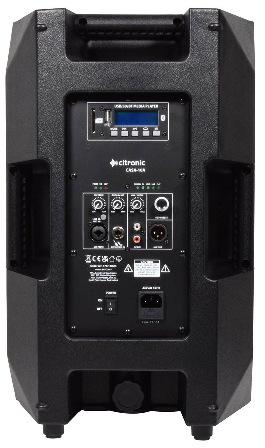 Diffusori Attivi CASA con DSP, USB/SD e Bluetooth 220W 178.110UK - immagine 4