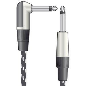 Cavo per Chitarra Citronic Classic Retro con Jack Mono Angolato 6.3mm 190.382UK