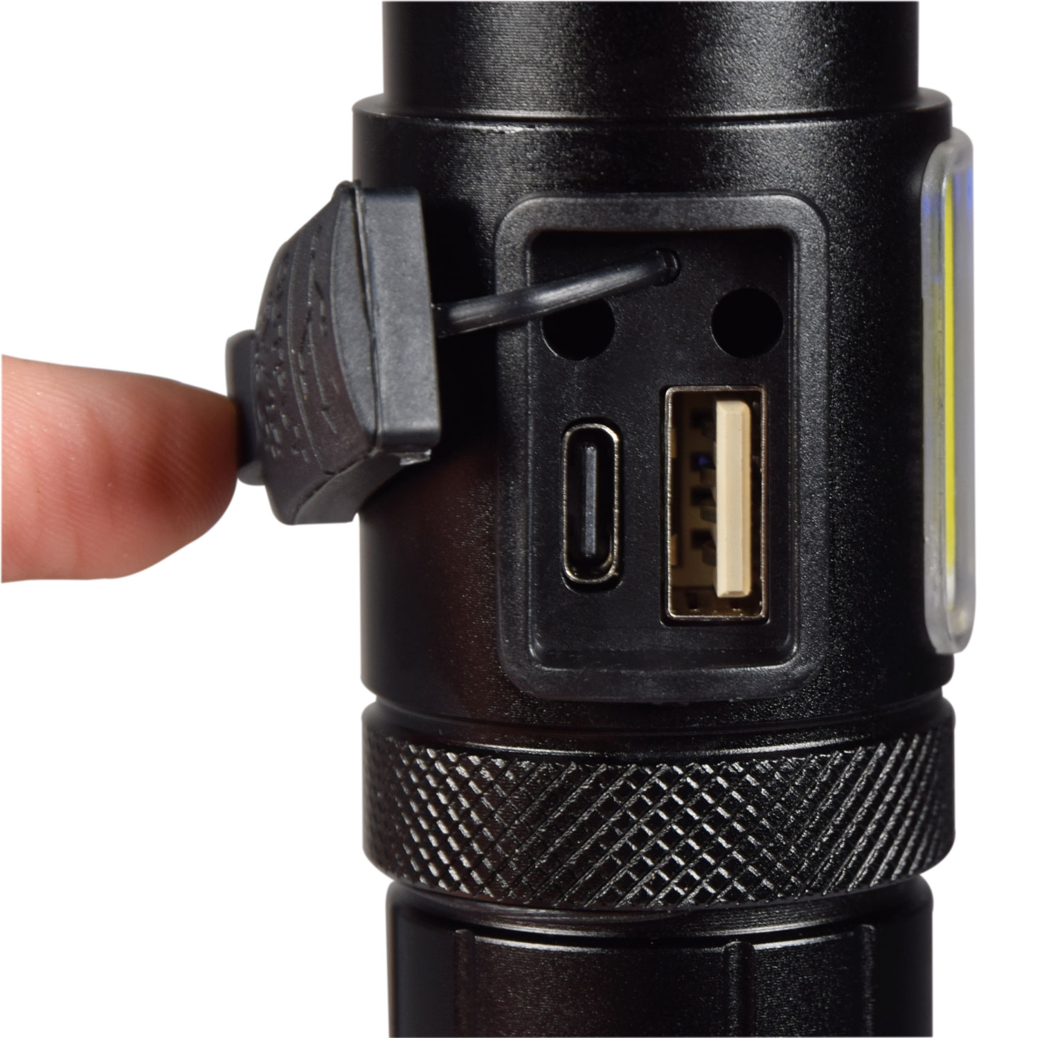 Torcia Ricaricabile LED con Luce Laterale e di Emergenza - Mercury 410.306UK - immagine 5