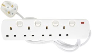 Prolunga a 4 Prese con Interruttori - Mercury 430.007UK