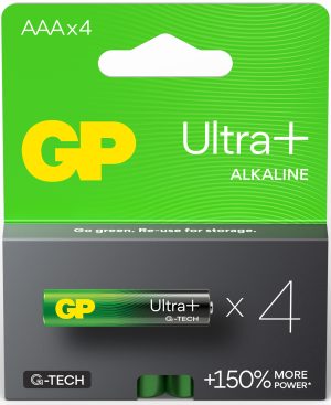 Batterie Alcaline GP Ultra+ AAA - Confezione da 4 656.000UK