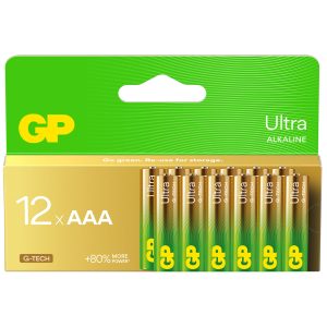 Batterie Alcaline GP Ultra (Confezione da 12) 656.016UK