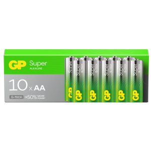 GP Alkaline Batteries Bulk Pack - Confezione da 10 AA 656.035UK