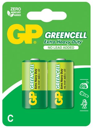 GP Greencell - Batterie Zinco Cloruro Tipo C 656.055UK