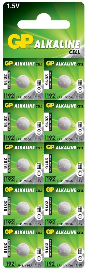 Batterie Alcaline a Bottone LR41 (192) - Confezione da 10 656.207UK