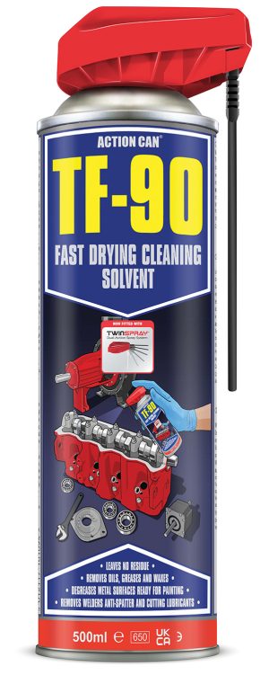 TF-90 Fast Drying Cleaning Solvent TwinSpray 500ml 701.419UK