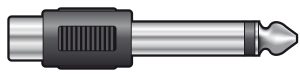 Adattatore RCA Phono Socket – Jack Mono 6.3mm 756.019UK