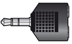 Splitter Stereo 3.5mm Jack Plug a 2 x 3.5mm Jack Sockets 759.307UK