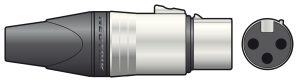 Connettore XLR a 3 Poli Neutrik® NC3FXX 762.122UK
