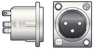 Neutrik® NC3MD-LX 3-pin XLR Chassis Plug 762.396UK