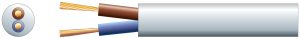 Cavo Elettrico Tondo 3182Y 2 Core PVC, 300/500V, 10A 804.329UK