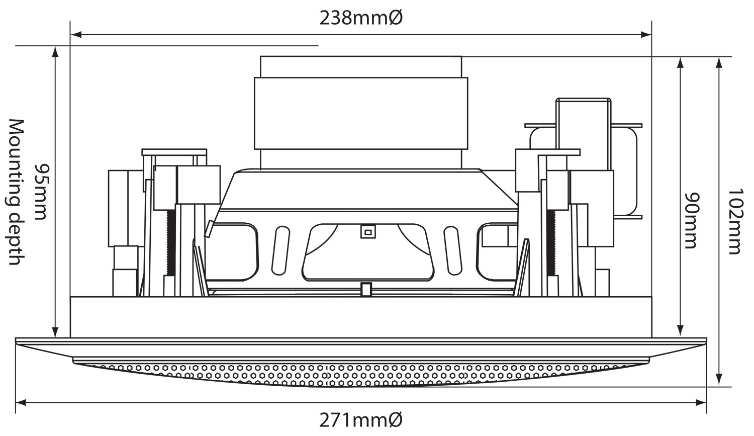 Diffusori da Incasso a 2 Vie CC Series 100V 50W 952.155UK - immagine 4