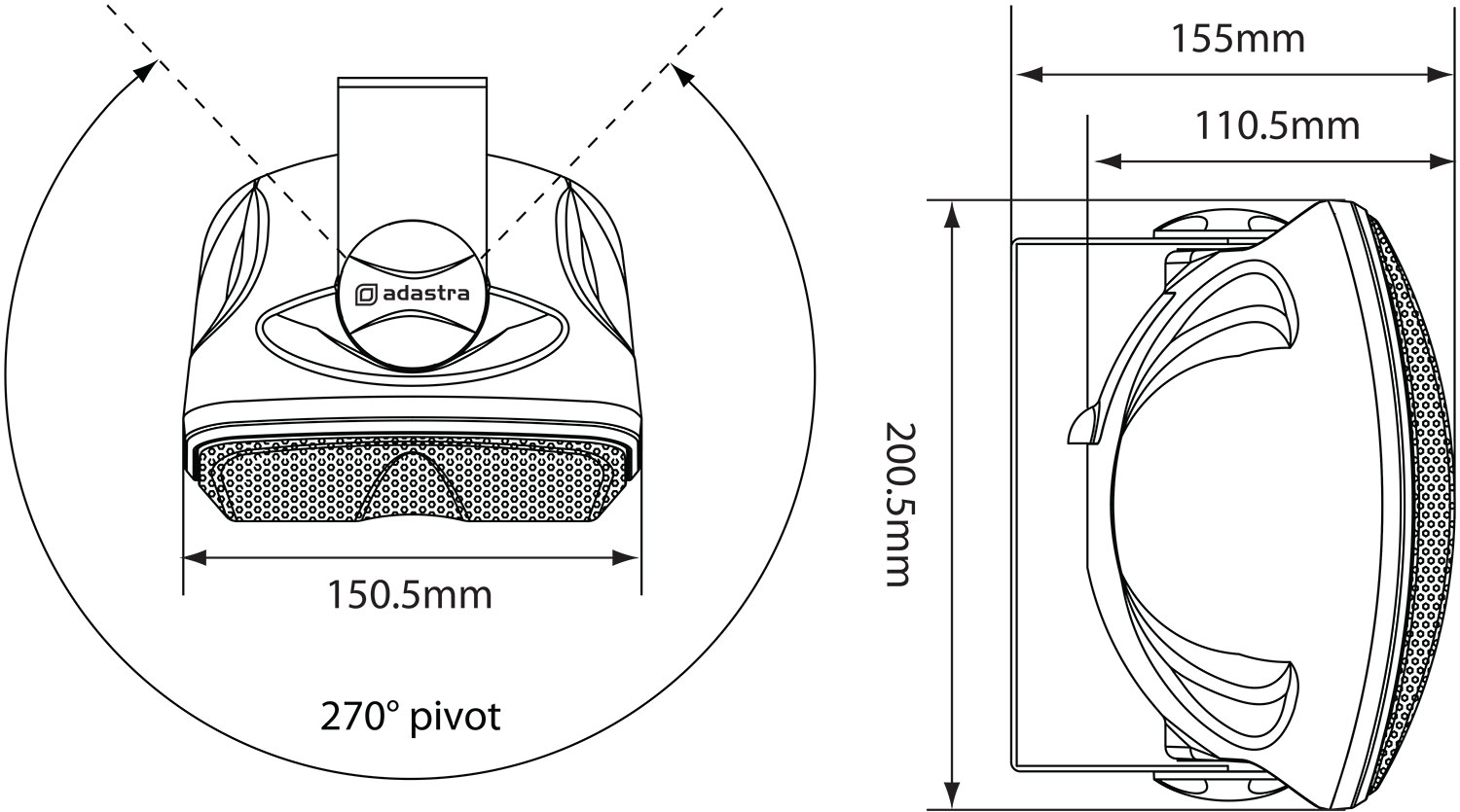 Adastra FC Series Compact Background Speakers - Diffusori Compatti a Prova di Intemperie 40W 952.962UK - immagine 3