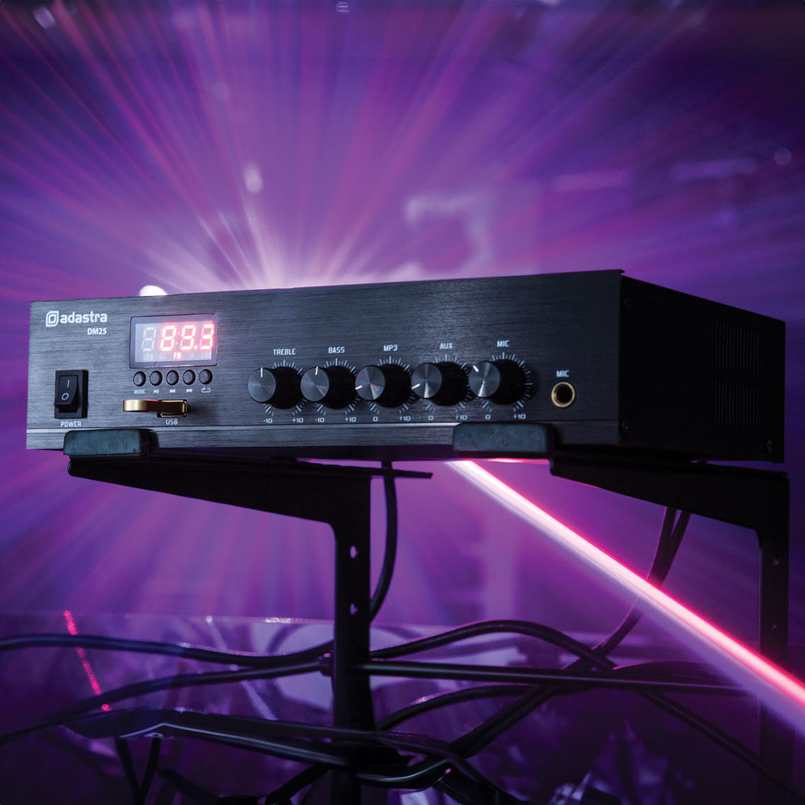 Adastra DM-Series Mixer-Amp con USB/FM e Bluetooth 953.108UK - immagine 9
