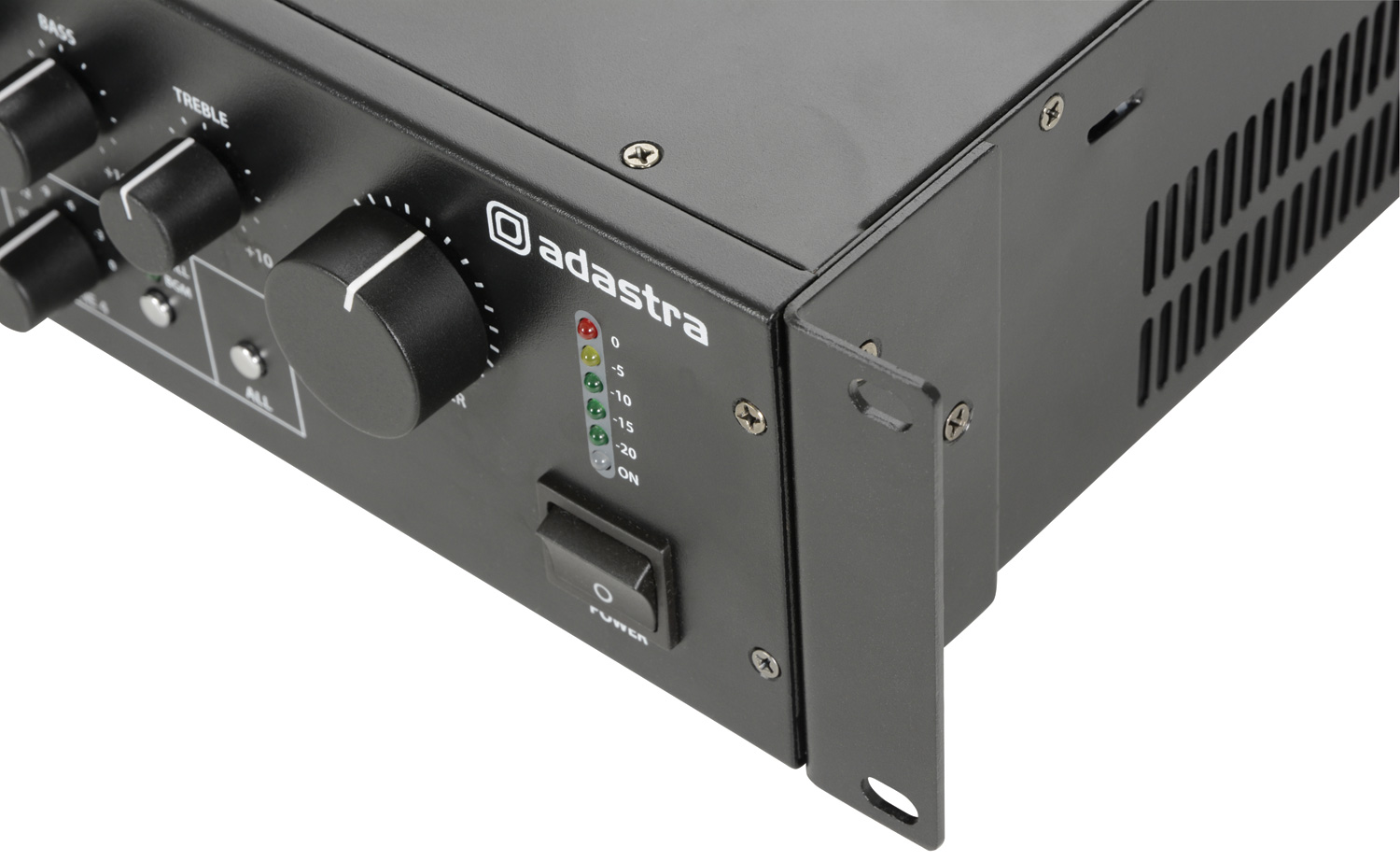 Amplificatore Mixer 100V con 4 Zone di Paging - Adastra 240W 953.244UK - immagine 5