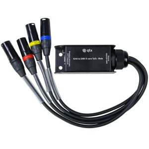 Adattatore Multicore RJ45 a DMX X-core con Cavi - QTX 154.114UK
