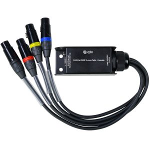 Adattatore RJ45 a DMX X-core con Cavi - QTX 154.115UK